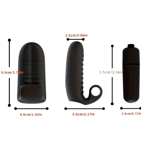 Dedal vibrador de silicón