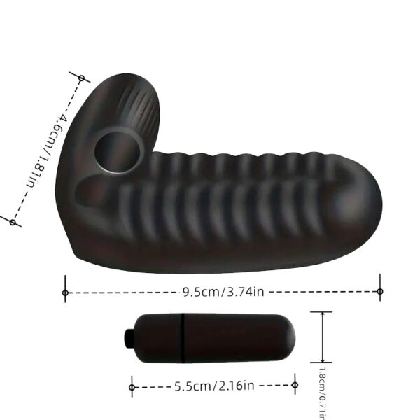 Dedal vibrador de silicón