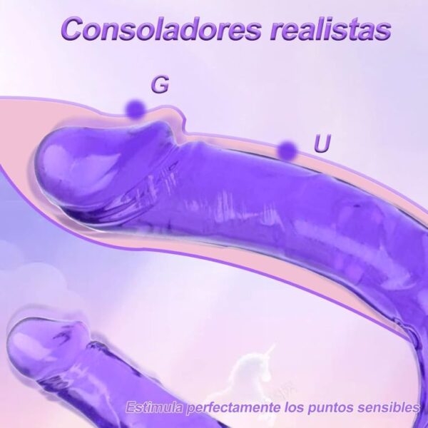 Consolador Doble de gel