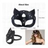 Máscara de gato para mujer tipo BDSM