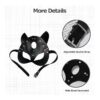 Máscara de gato para mujer tipo BDSM