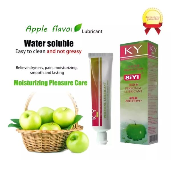 LubricanteManzana002 Lubricante en gel con sabor-base agua