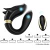 FOX Vibrador doble de silicón 10 velocidades