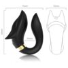 FOX Vibrador doble de silicón 10 velocidades